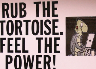 Rub The Tortoise Conference Sign